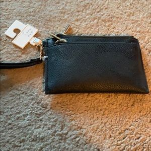 A New Day Black/Gold Wristlet